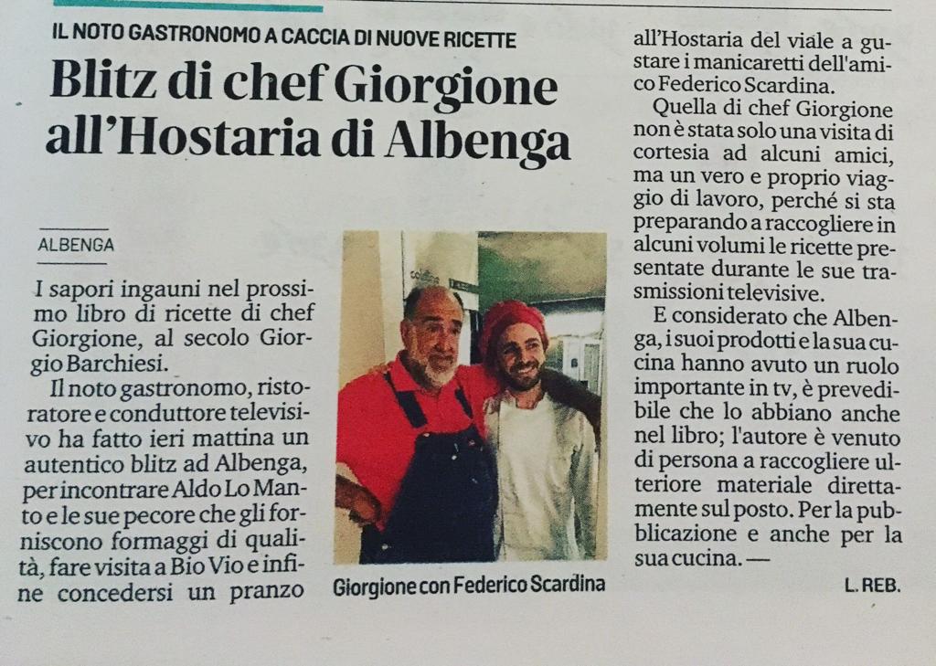 Blitz di Chef Giorgione all'Hostaria del Viale